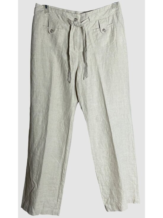 Charter Club Pants - NWT Linen Pants Flax Resort Coastal Vacation Brunch Festival Charter Club Wom 12